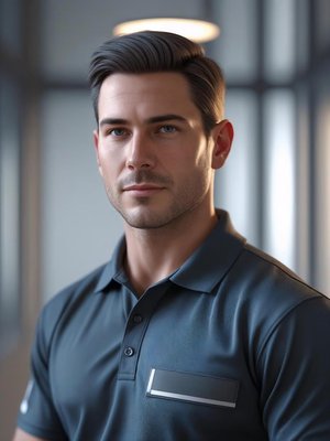 generate  picture pictures of an installation engineer photo-realistic posing for a profile picture (1)